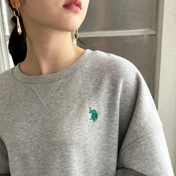 ジーラ GeeRA 【U．S．POLO ASSN】ショートスウェット （モクグレー） 杢グレー