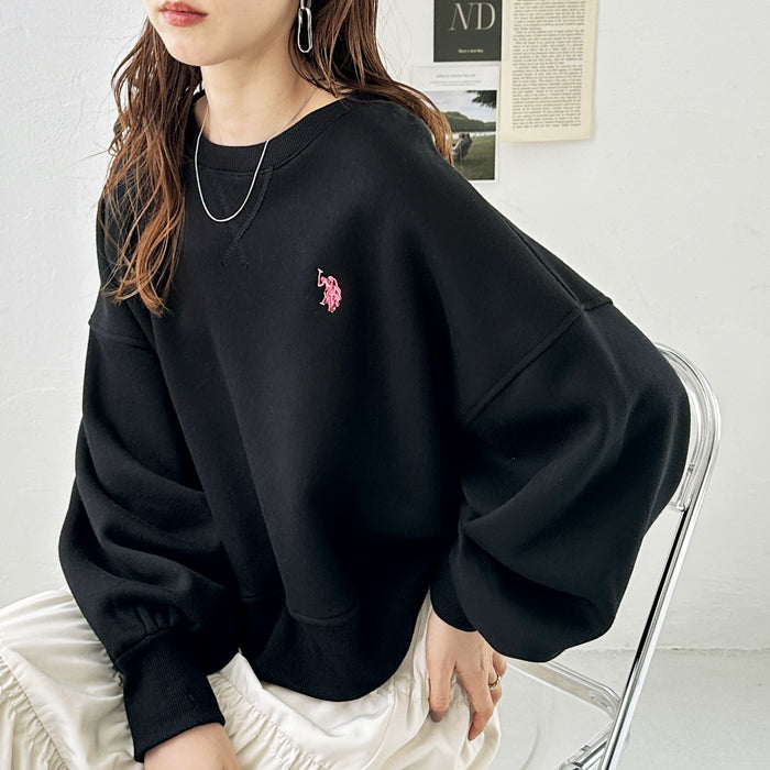 ジーラ GeeRA 【U．S．POLO ASSN】ショートスウェット （モクグレー） 杢グレー