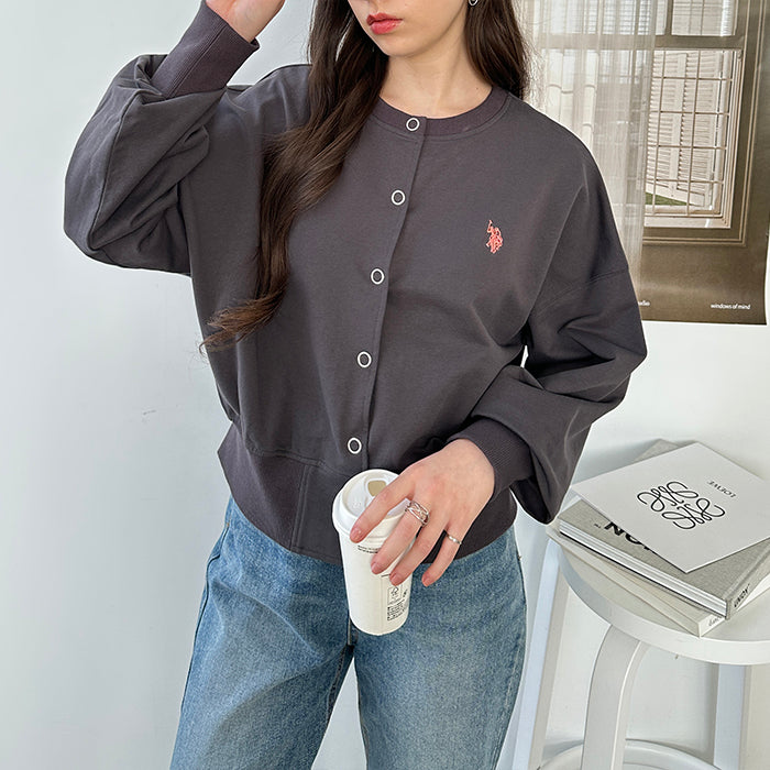 ジーラ GeeRA 【U．S． POLO ASSN．】スナップボタンカーディガン
