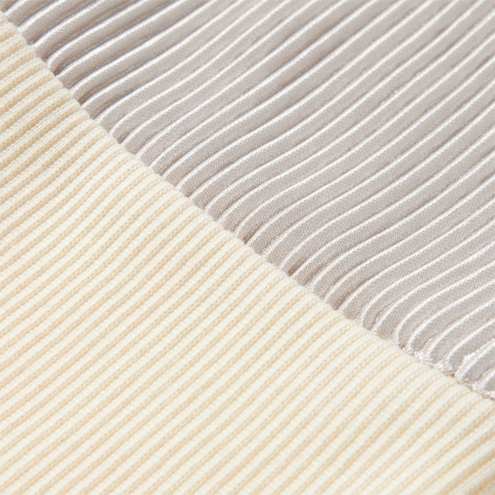 ジーラ GeeRA 異素材ドッキング配色メロープルオーバー