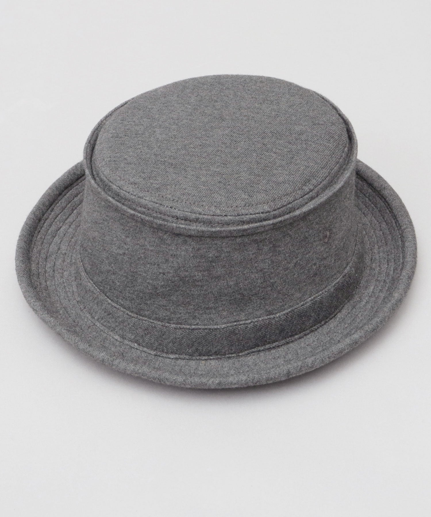 レックハッター Req Hatter ハット ポークパイハット メンズ 帽子 デニム コットン スウェット 3素材 つば短め つば 短い （ブラック-B(スウェット)） ブラック-B(スウェット)