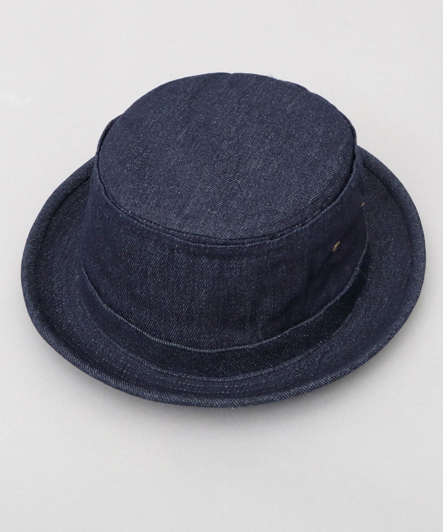 レックハッター Req Hatter ハット ポークパイハット メンズ 帽子 デニム コットン スウェット 3素材 つば短め つば 短い （ブラック-B(スウェット)） ブラック-B(スウェット)