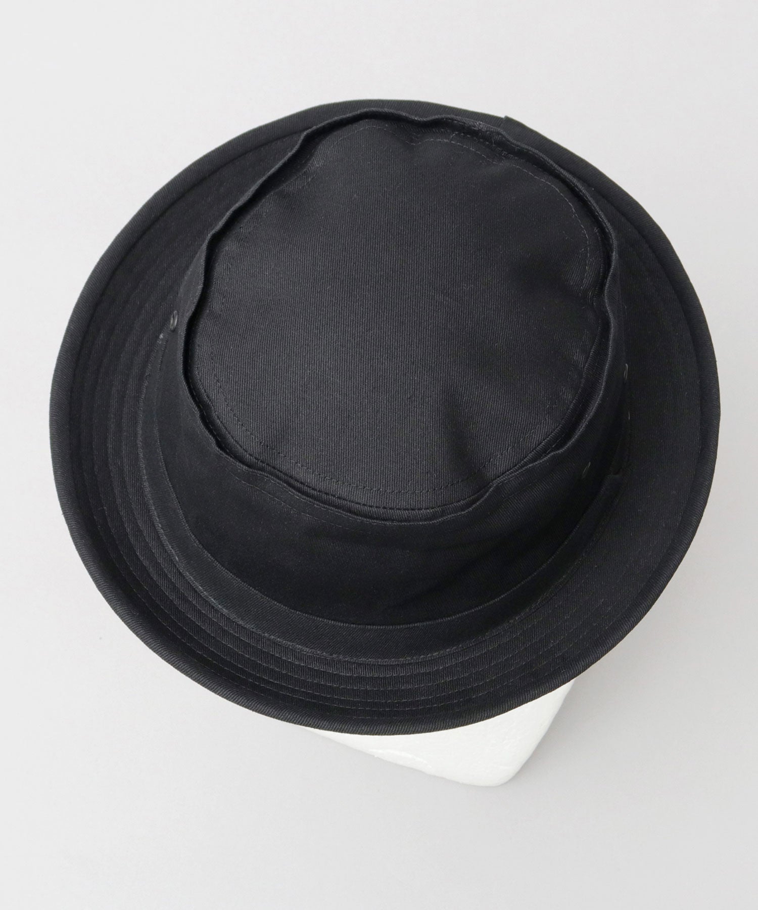 レックハッター Req Hatter ハット ポークパイハット メンズ 帽子 デニム コットン スウェット 3素材 つば短め つば 短い （ブラック-B(スウェット)） ブラック-B(スウェット)