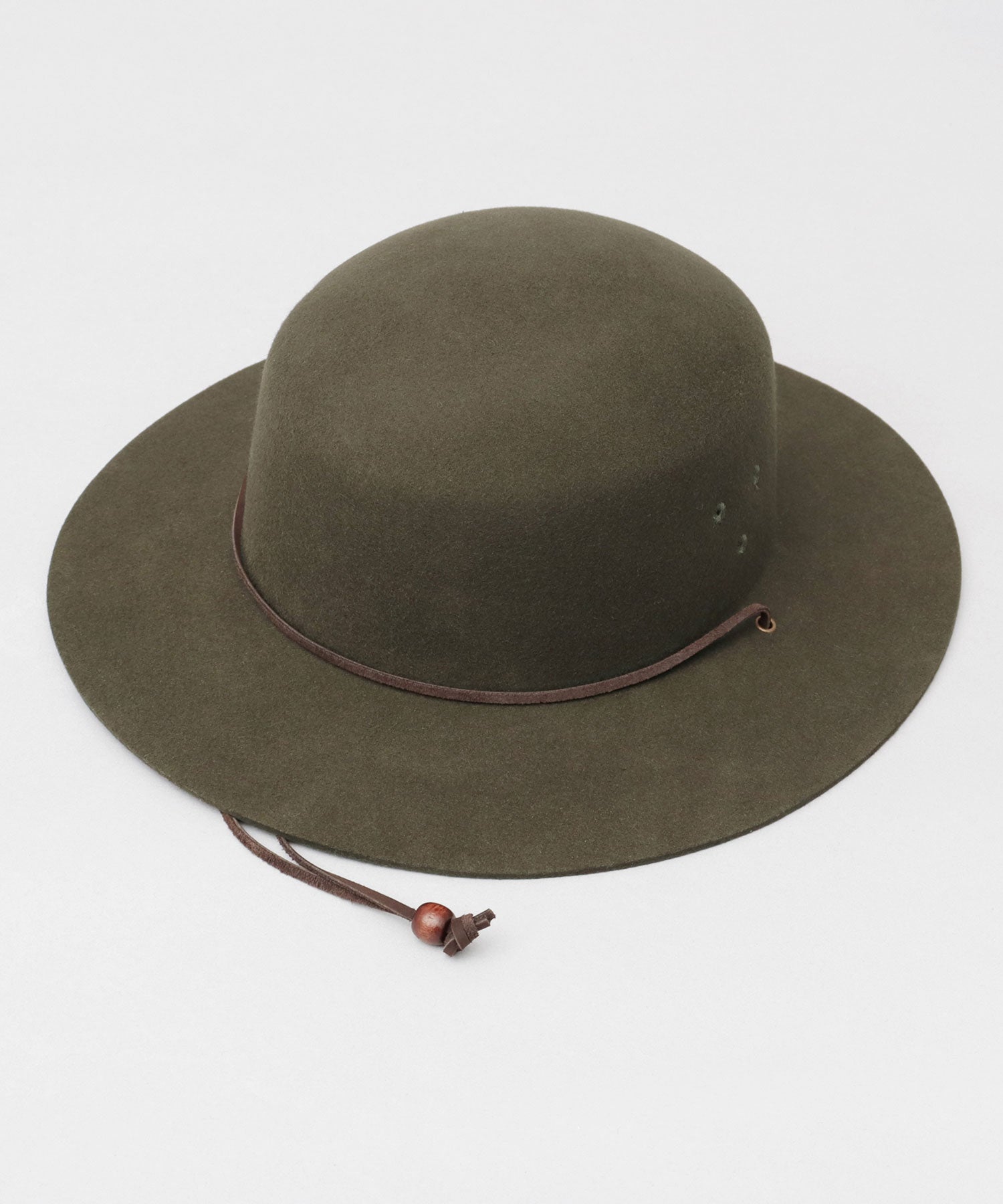 Req Hatter Hat Safari Hat with Chin Strap wool Wide Brim Fall Winter Adventure Hat