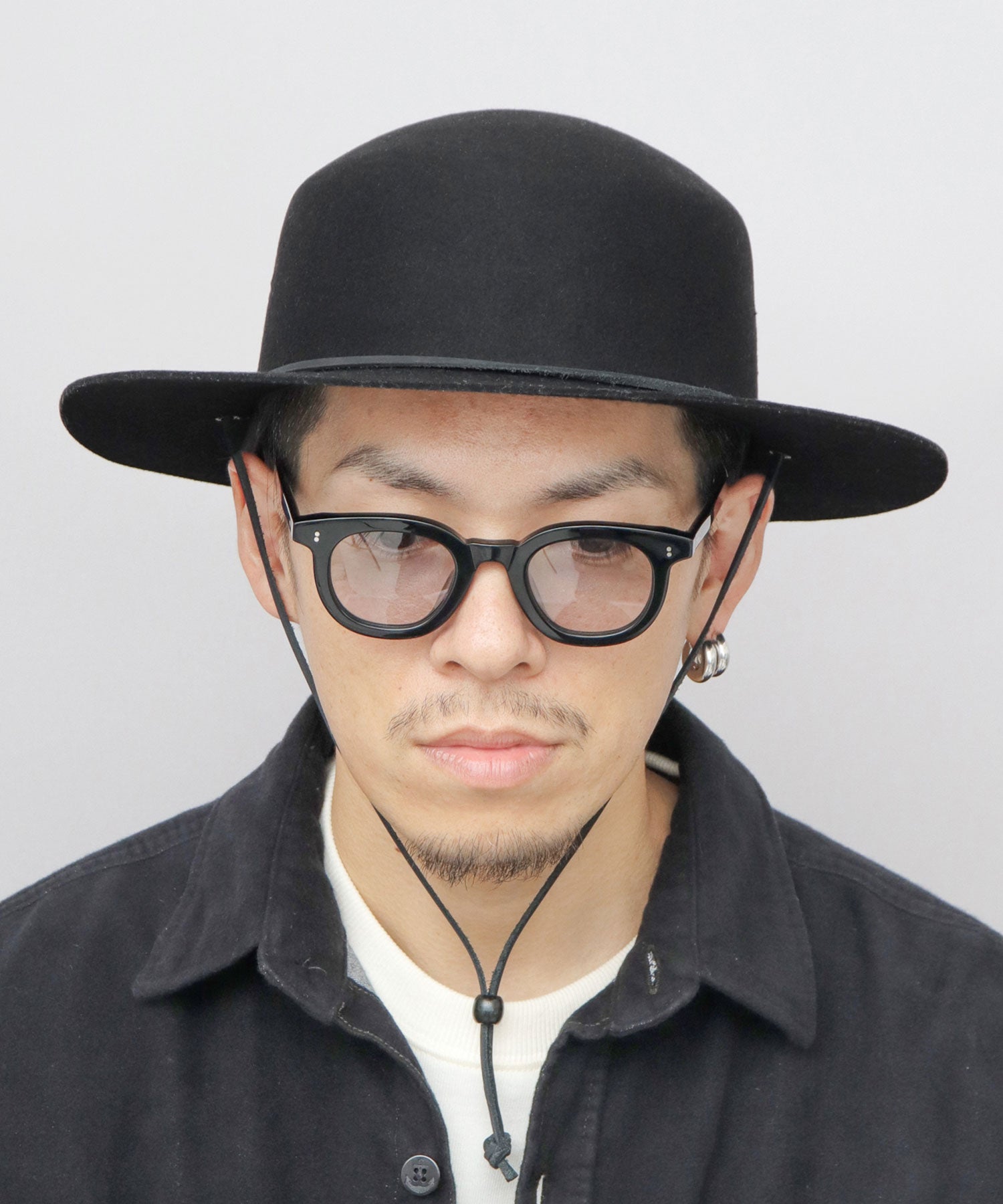 Req Hatter Hat Safari Hat with Chin Strap wool Wide Brim Fall Winter Adventure Hat
