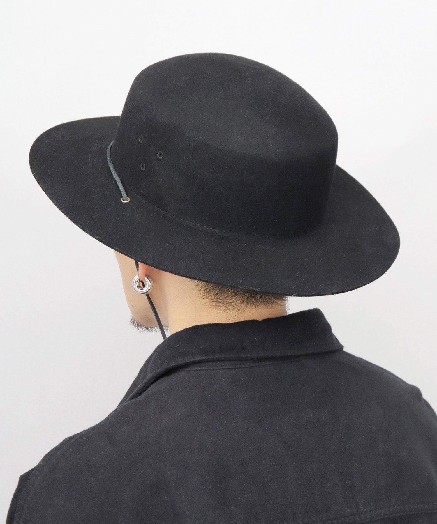 Req Hatter Hat Safari Hat with Chin Strap wool Wide Brim Fall Winter Adventure Hat