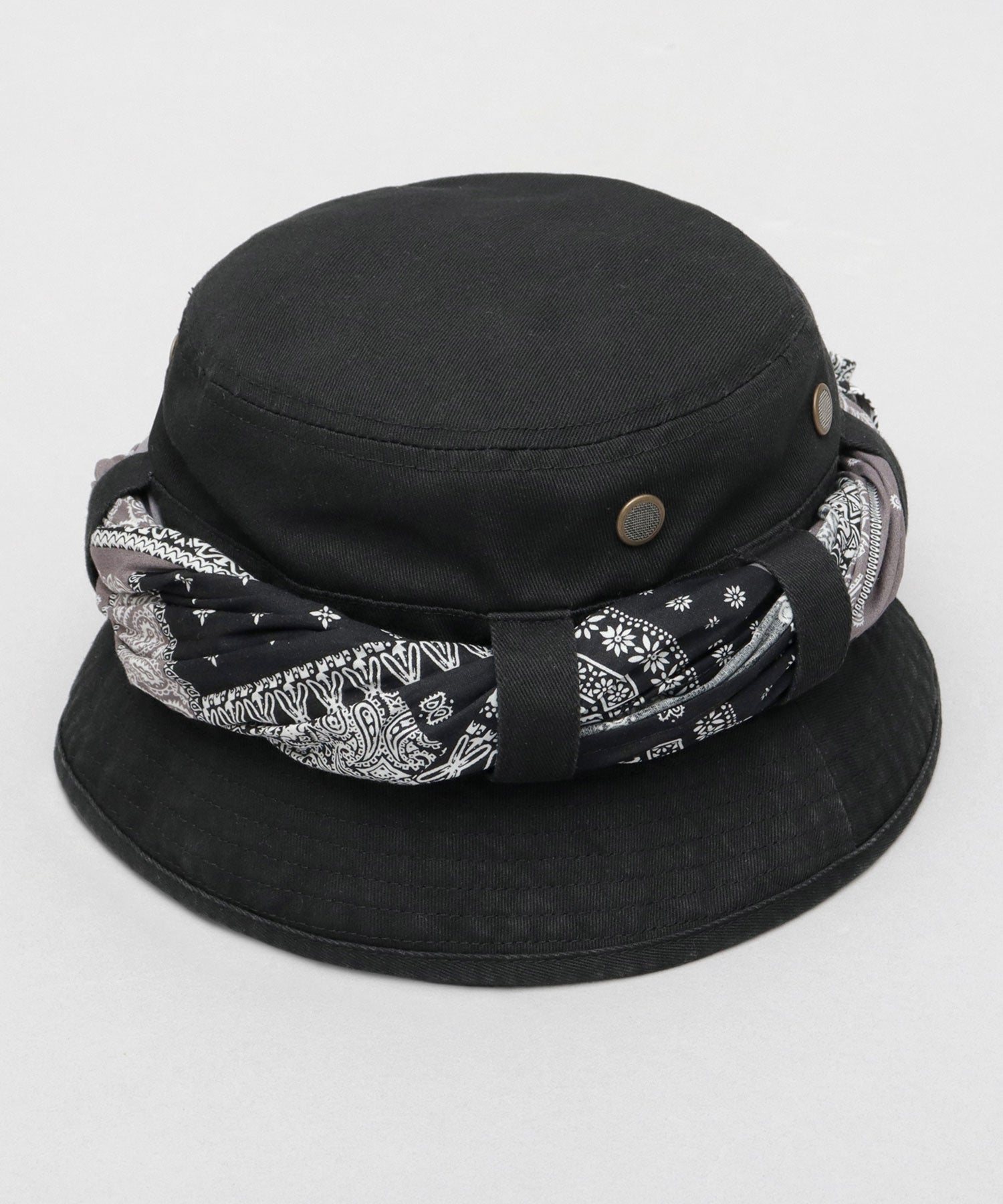 レックハッター Req Hatter バンダナ付き ジャングルハット （カーキ） カーキ