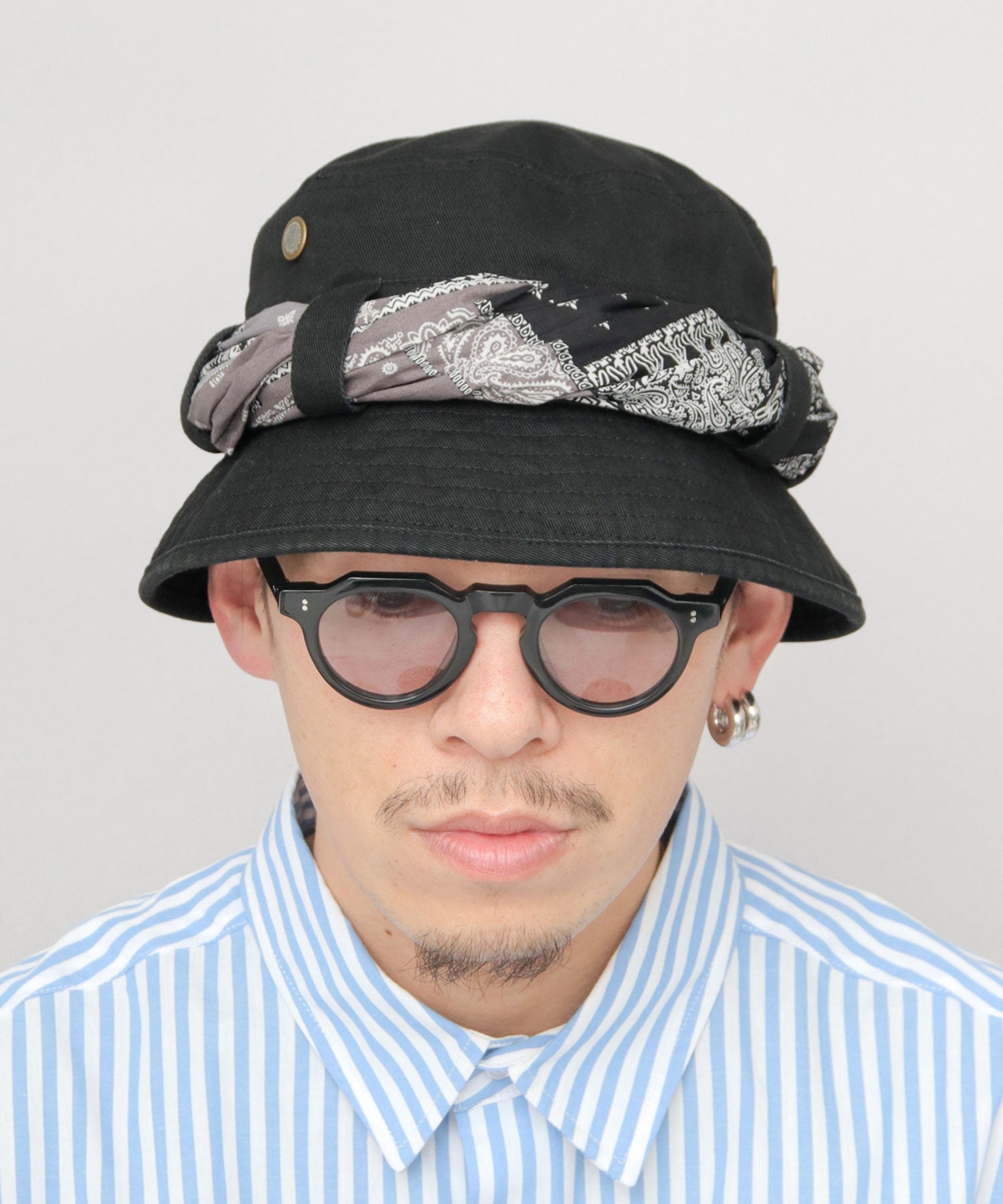 レックハッター Req Hatter バンダナ付き ジャングルハット （カーキ） カーキ
