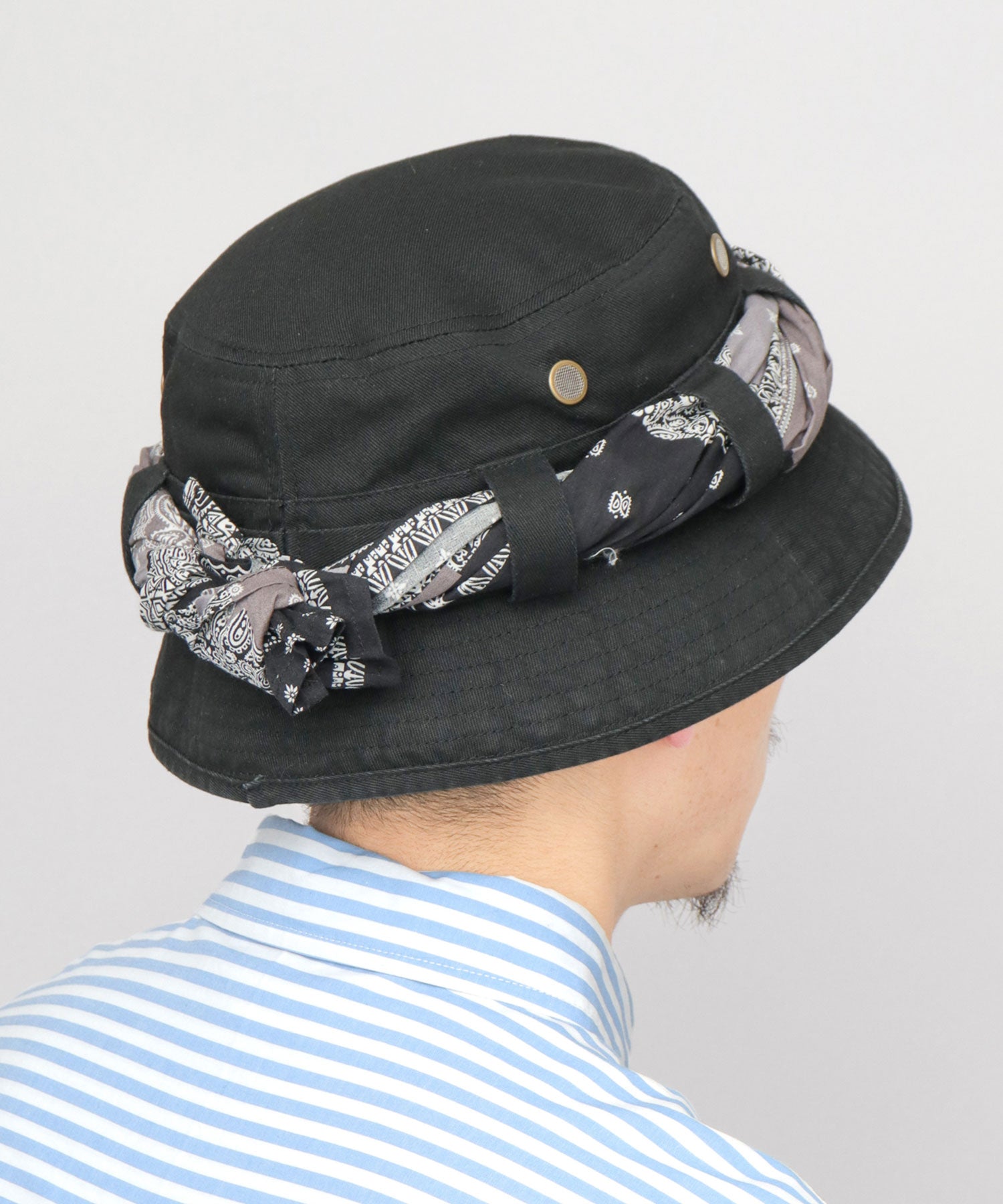 レックハッター Req Hatter バンダナ付き ジャングルハット （カーキ） カーキ