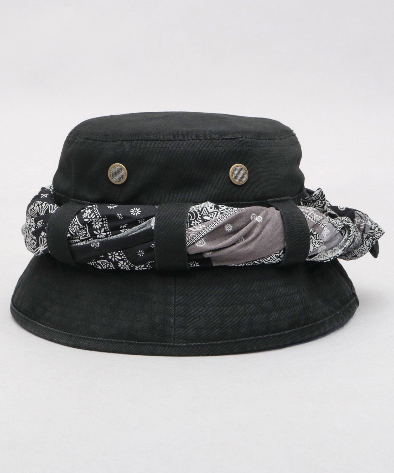 レックハッター Req Hatter バンダナ付き ジャングルハット （カーキ） カーキ