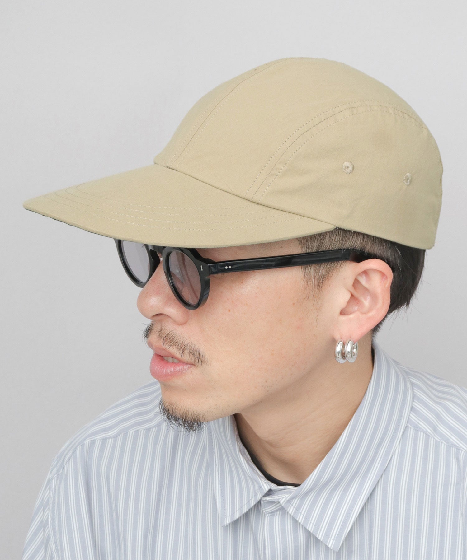 レックハッター Req Hatter つば長 ロングビル キャップ （ベージュ） ベージュ