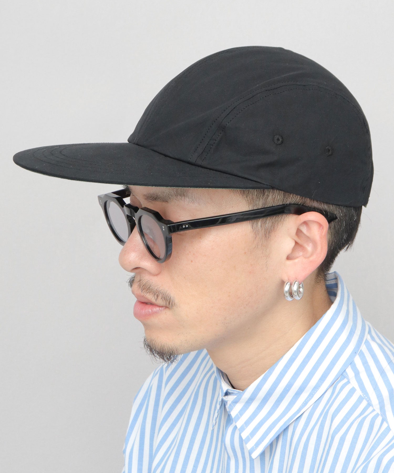 レックハッター Req Hatter つば長 ロングビル キャップ （ブラック） ブラック