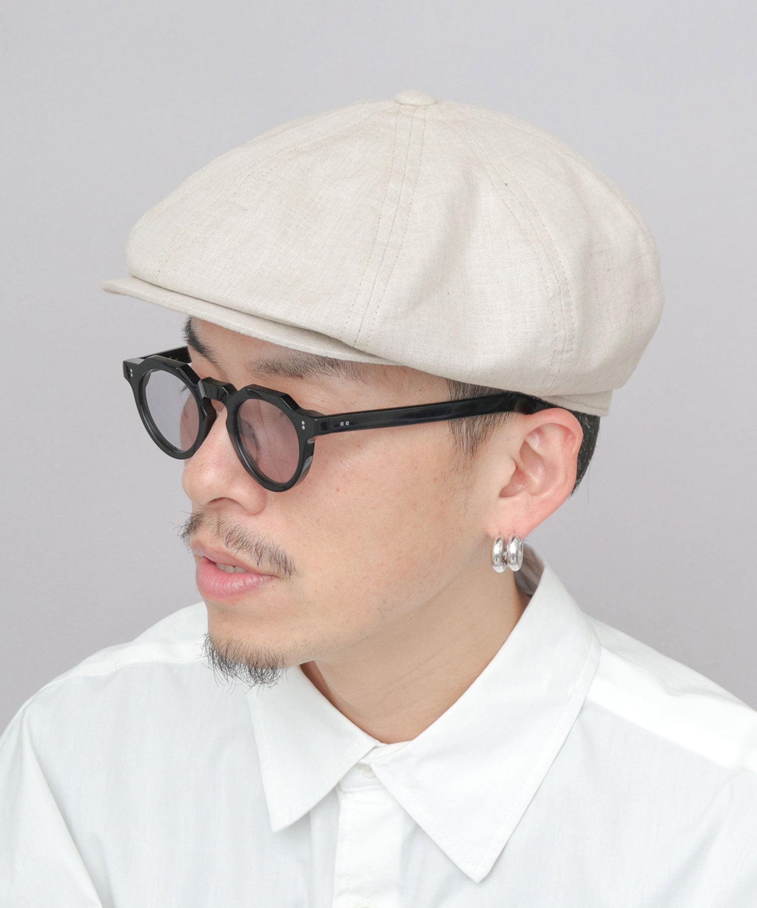 レックハッター Req Hatter 綿麻 リネン混 キャスケット （ブラック） ブラック
