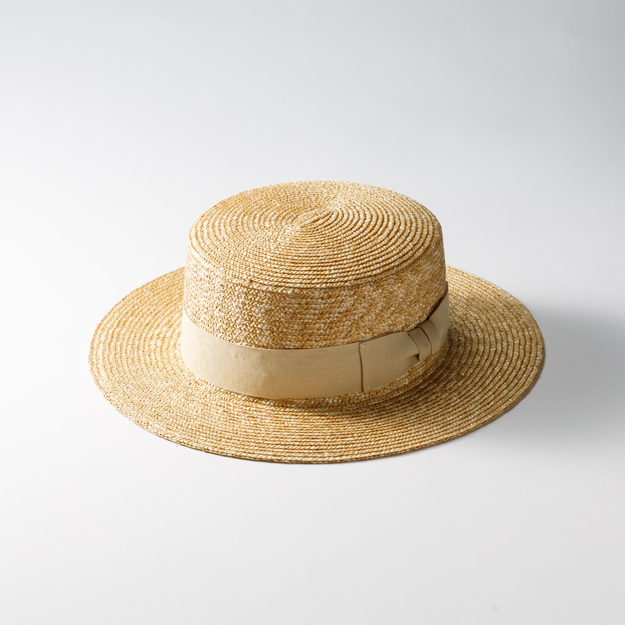 レックハッター Req Hatter ストローボーターハット（カンカン帽） （BEIGE） BEIGE