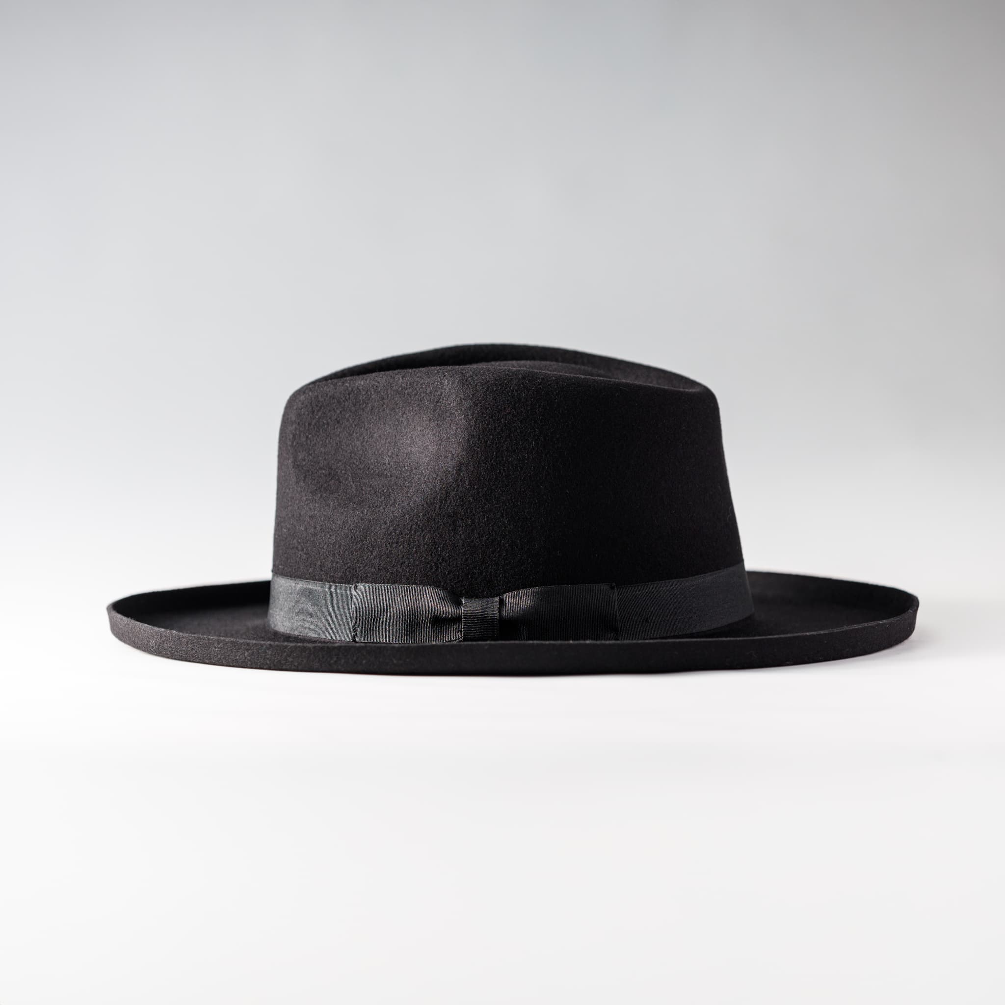 レックハッター Req Hatter BRIM UP LONG FELT HAT （BLACK） BLACK