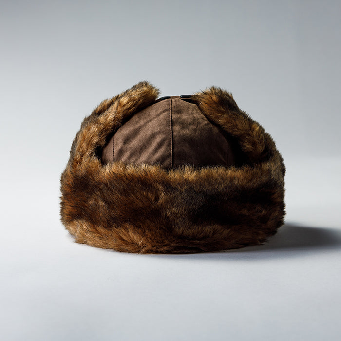 レックハッター Req Hatter FAKE SUEDE FLIGHT CAP フェイクスエードフライトキャップ （BROWN） BROWN