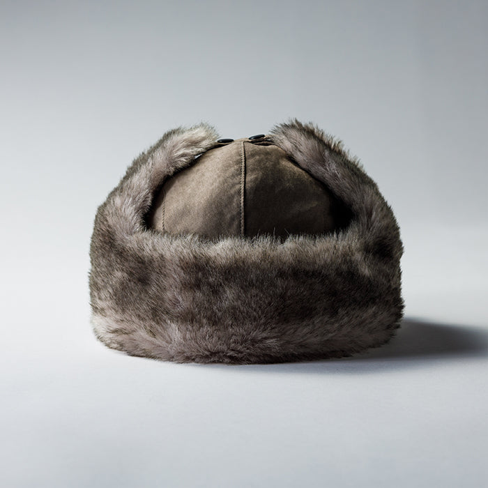 レックハッター Req Hatter FAKE SUEDE FLIGHT CAP フェイクスエードフライトキャップ （GRAY） GRAY