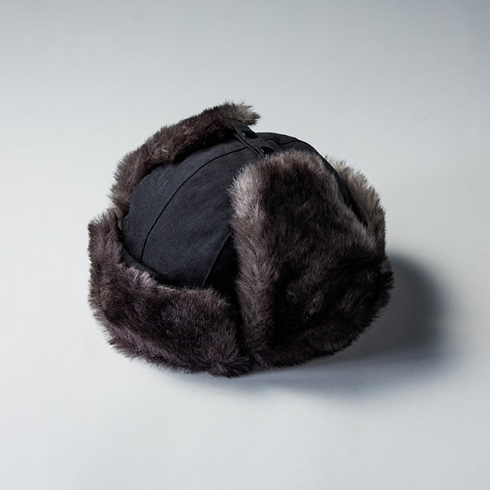 レックハッター Req Hatter FAKE SUEDE FLIGHT CAP フェイクスエードフライトキャップ （BLACK） BLACK