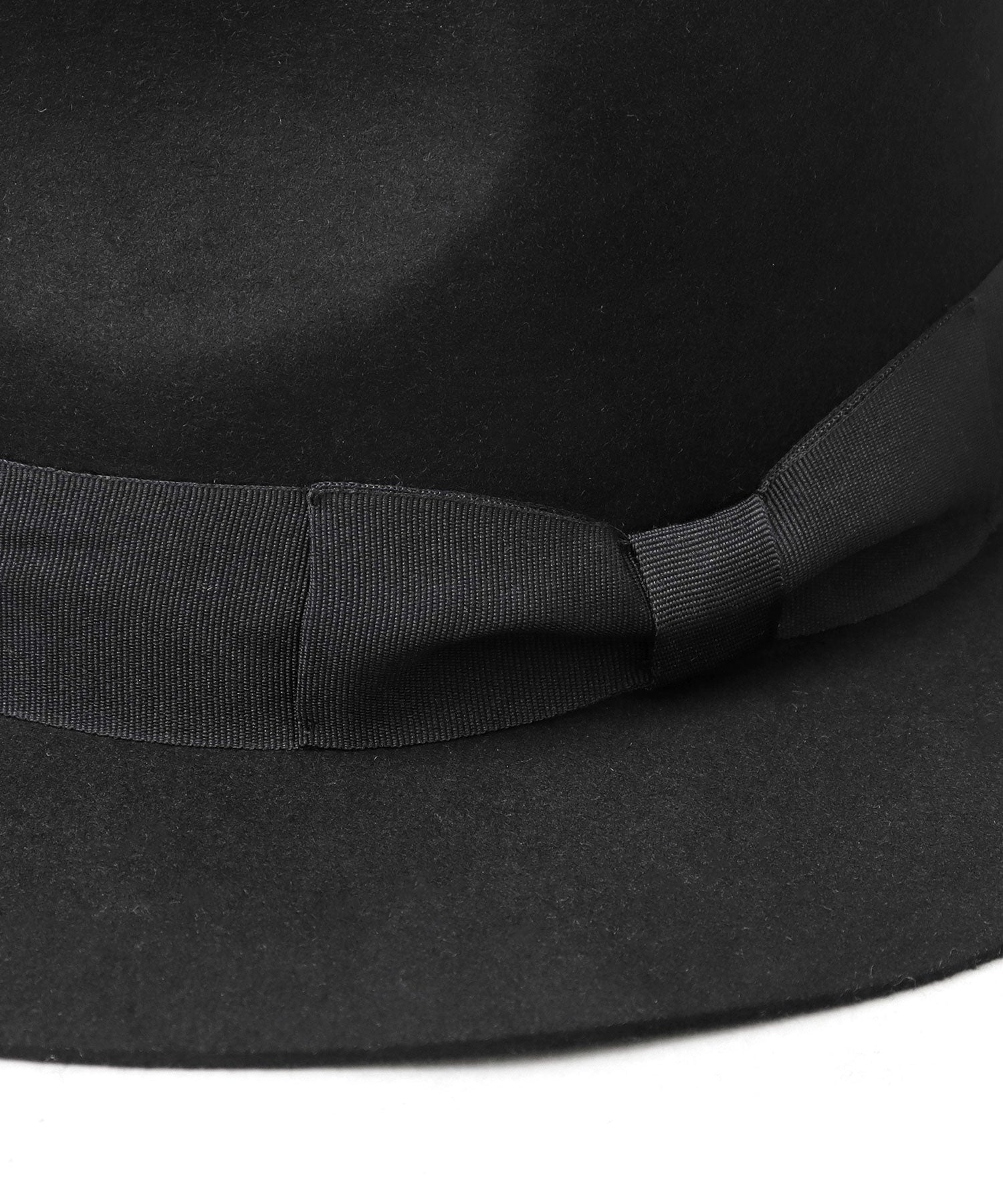 Rec Hatter Flat Wide Brim Mid-Crown Hat / Wool Wide Brim Felt Hat / Long Brim