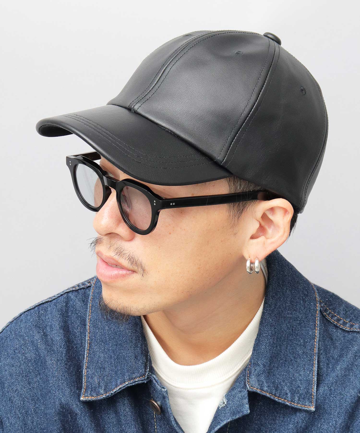 レックハッター Req Hatter 本革 レザーキャップ / 羊革 / ラムレザー / ローキャップ