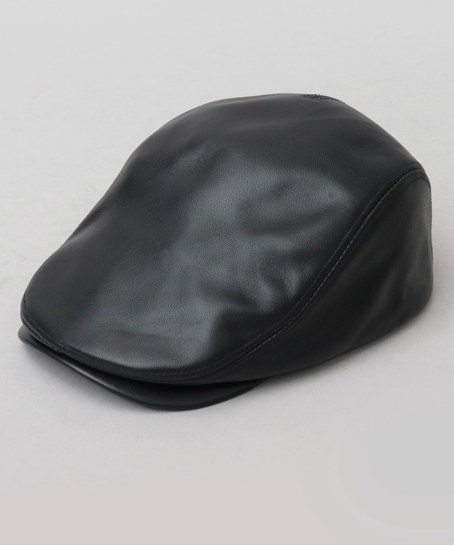 Req Hatter Genuine Leather Hunting Cap / Lambskin / Sheepskin / Lamb Leather