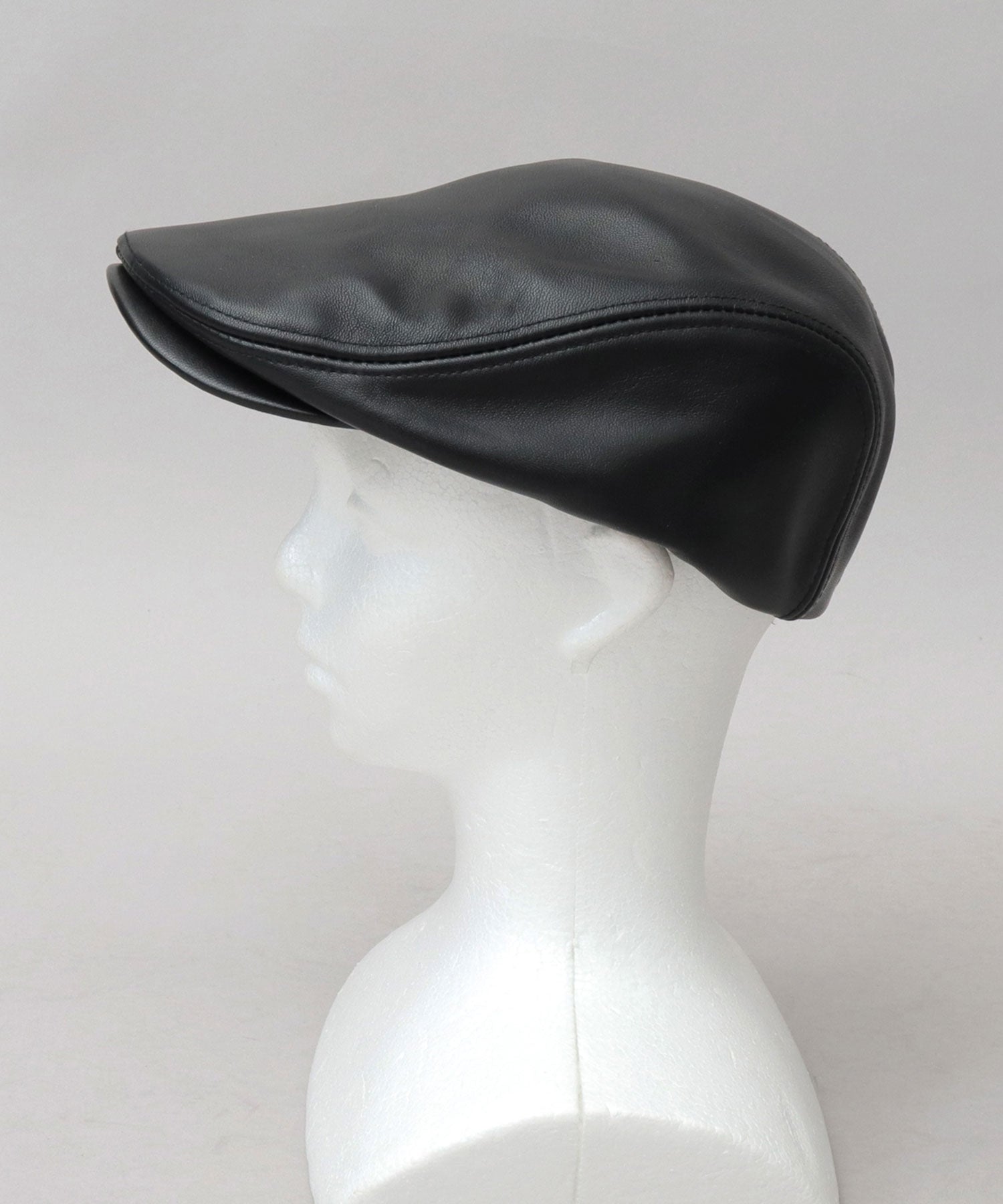 Req Hatter Genuine Leather Hunting Cap / Lambskin / Sheepskin / Lamb Leather