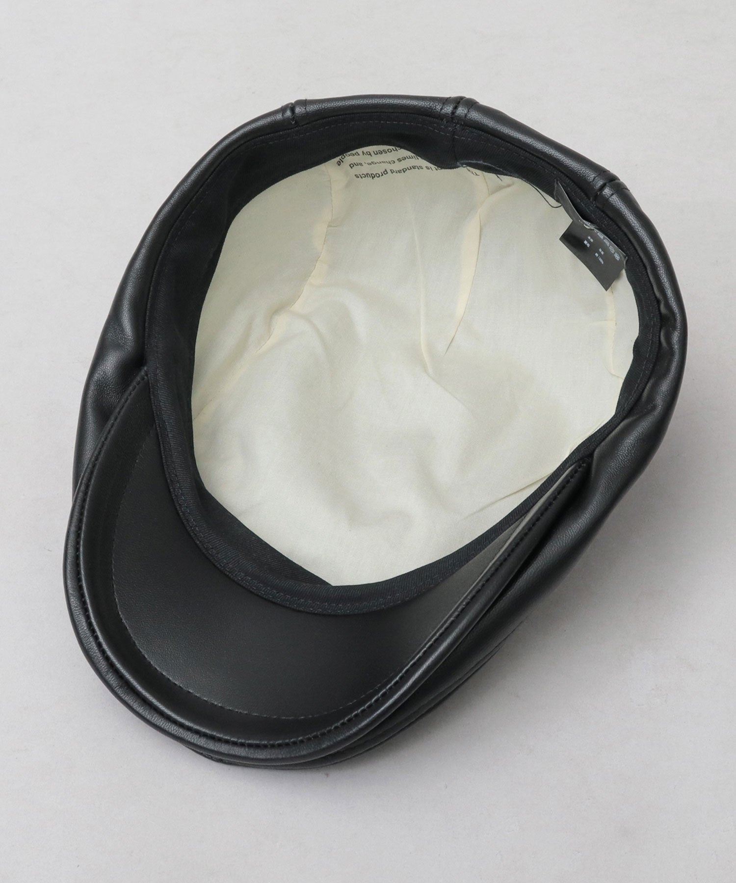 Req Hatter Genuine Leather Hunting Cap / Lambskin / Sheepskin / Lamb Leather
