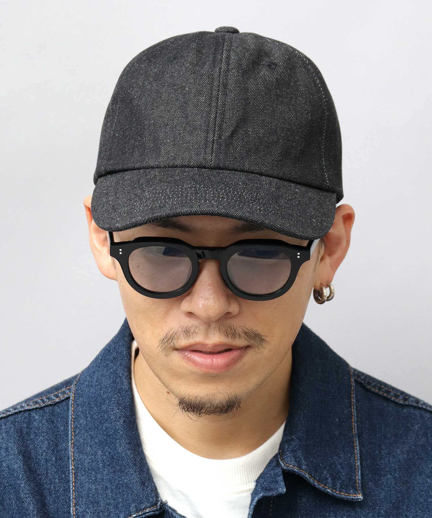 Rec Hatter Long Brim Cap Long Bill Low Cap Longer Brim Deep Cotton Twill Denim