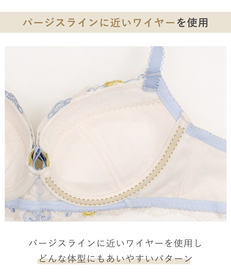 リサマリ Risa Magli スティーナ ブラジャー （D-F） ＜N Make Type＞ （ネイビー(094)） ネイビー(094)