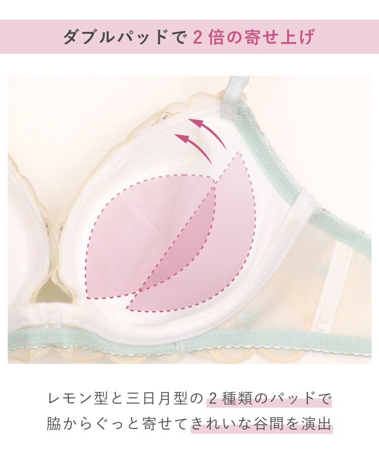 リサマリ Risa Magli フリート ブラジャー (B-C) ＜リサマリミラクル谷間ブラ＞ （ホワイト(001)） ホワイト(001)