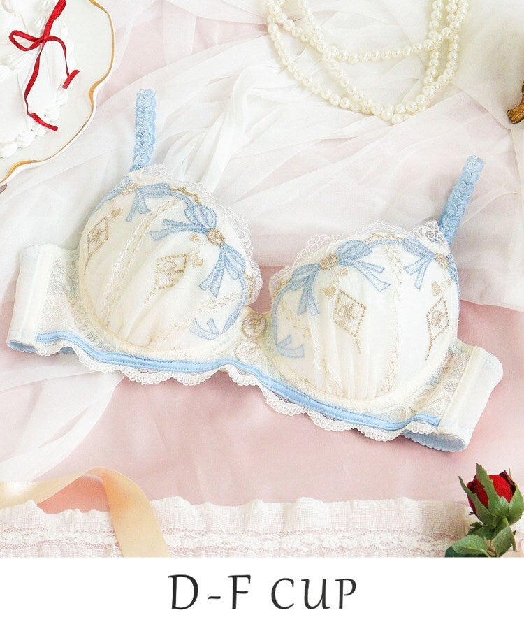 リサマリ Risa Magli ◆イルメラ ブラジャー (D-F) ＜Side Shape（サイドシェイプ）＞ （ブルー(092)） ブルー(092)