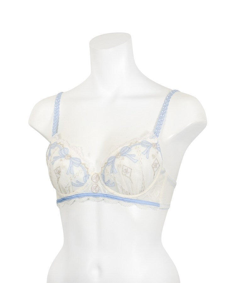 リサマリ Risa Magli ◆イルメラ ブラジャー (D-F) ＜Side Shape（サイドシェイプ）＞ （ブルー(092)） ブルー(092)