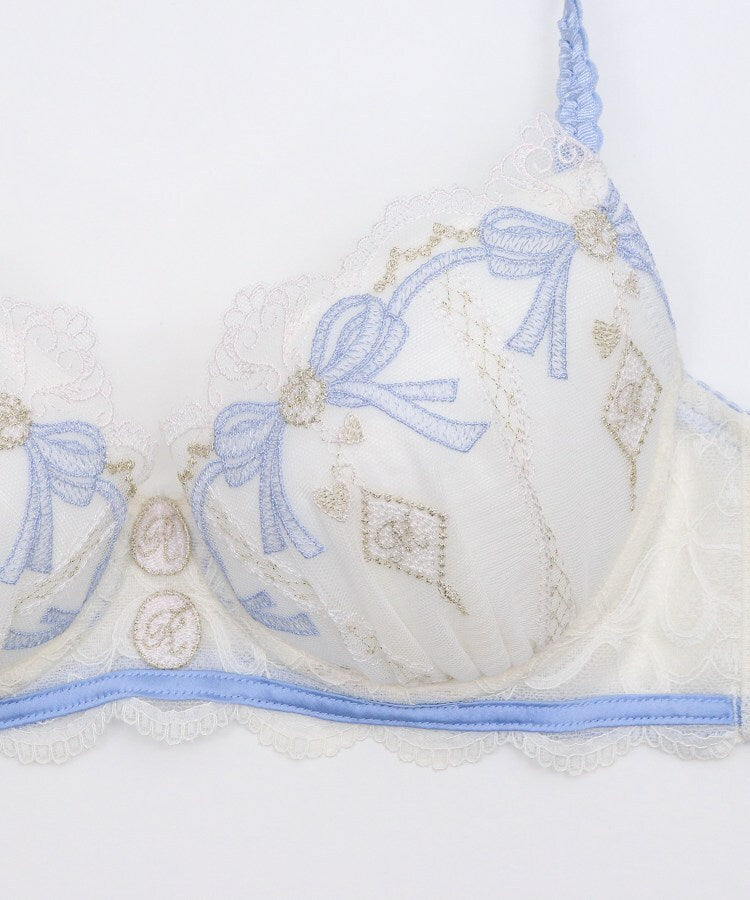 リサマリ Risa Magli ◆イルメラ ブラジャー (D-F) ＜Side Shape（サイドシェイプ）＞ （ブルー(092)） ブルー(092)