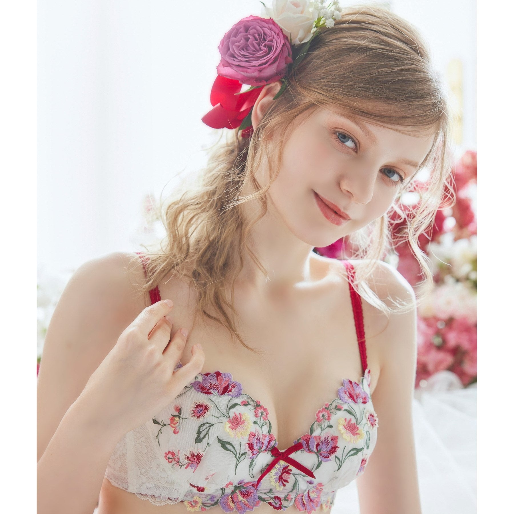 リサマリ Risa Magli レンヌ ブラジャー （レッド(060)） レッド(060)