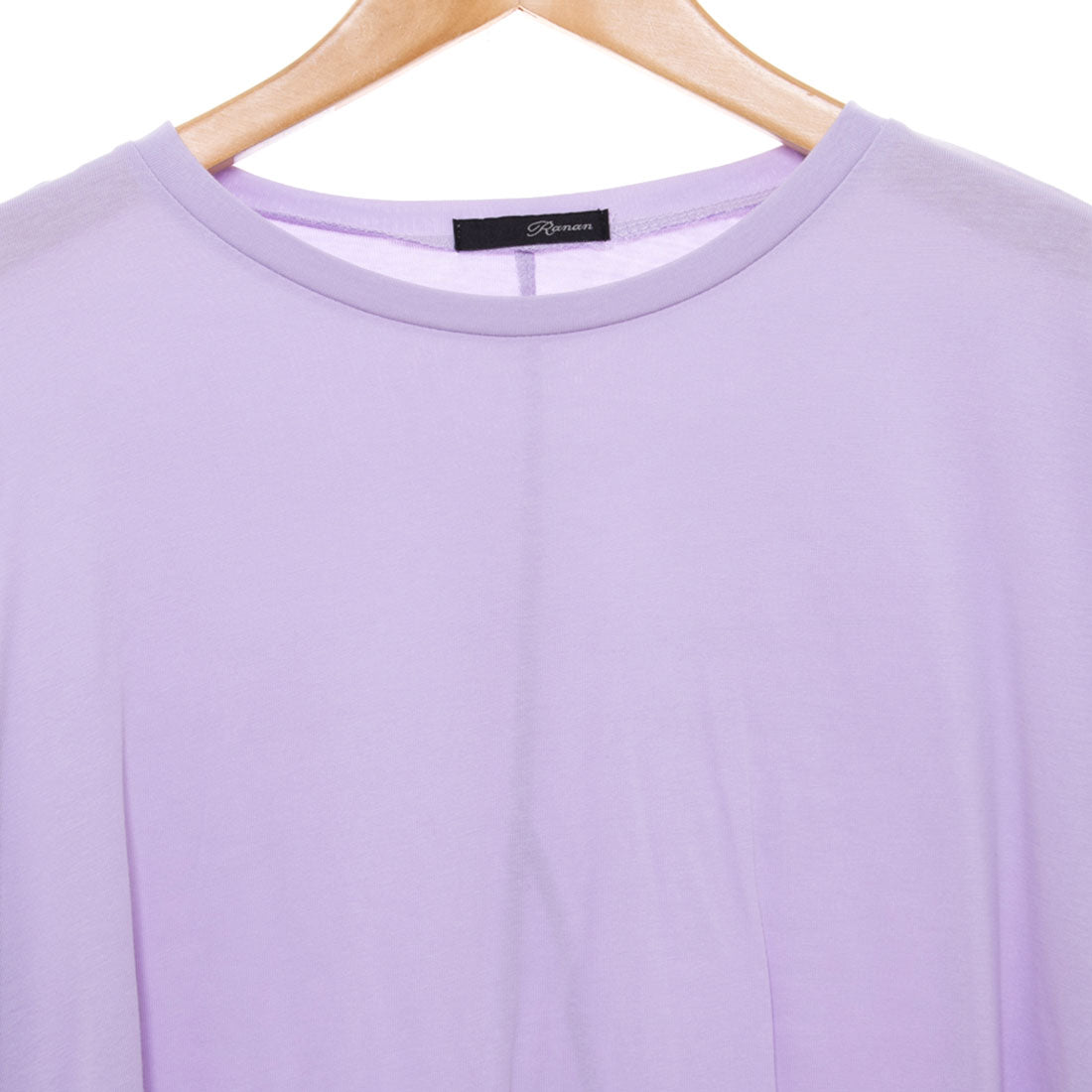 ラナン RANAN 〈Beautiful Cotton 綿100％〉UVカット/接触冷感 裾フレアTシャツ