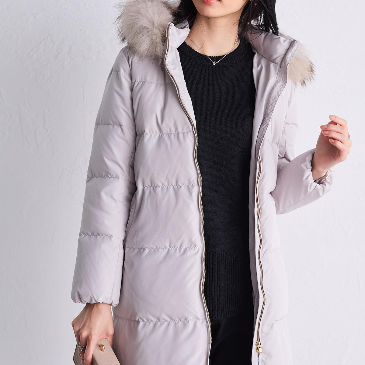 ラナン RANAN リアルファー付ダウンコート