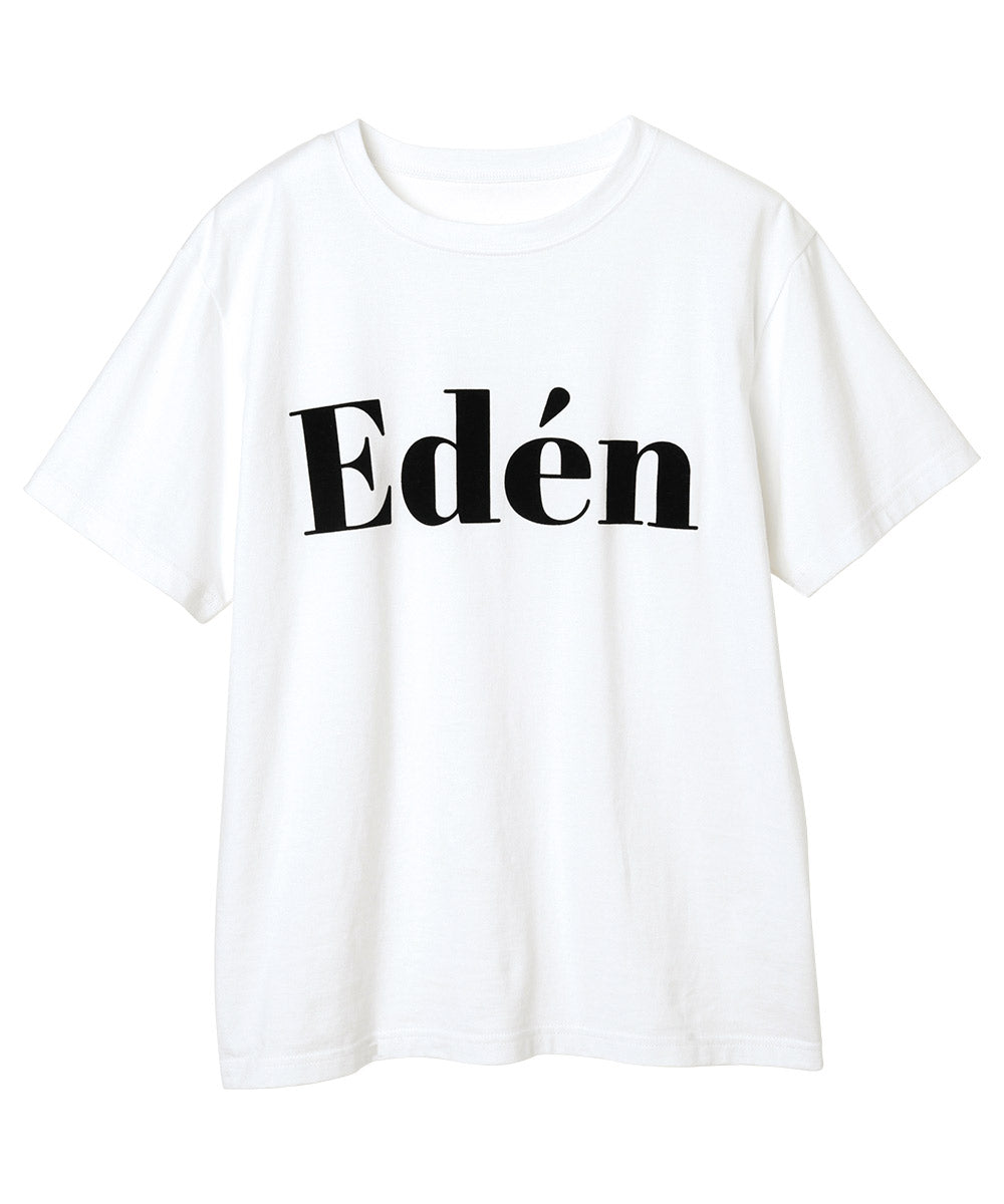 ラナン RANAN フロッキープリントロゴTシャツ （オフホワイト） オフホワイト