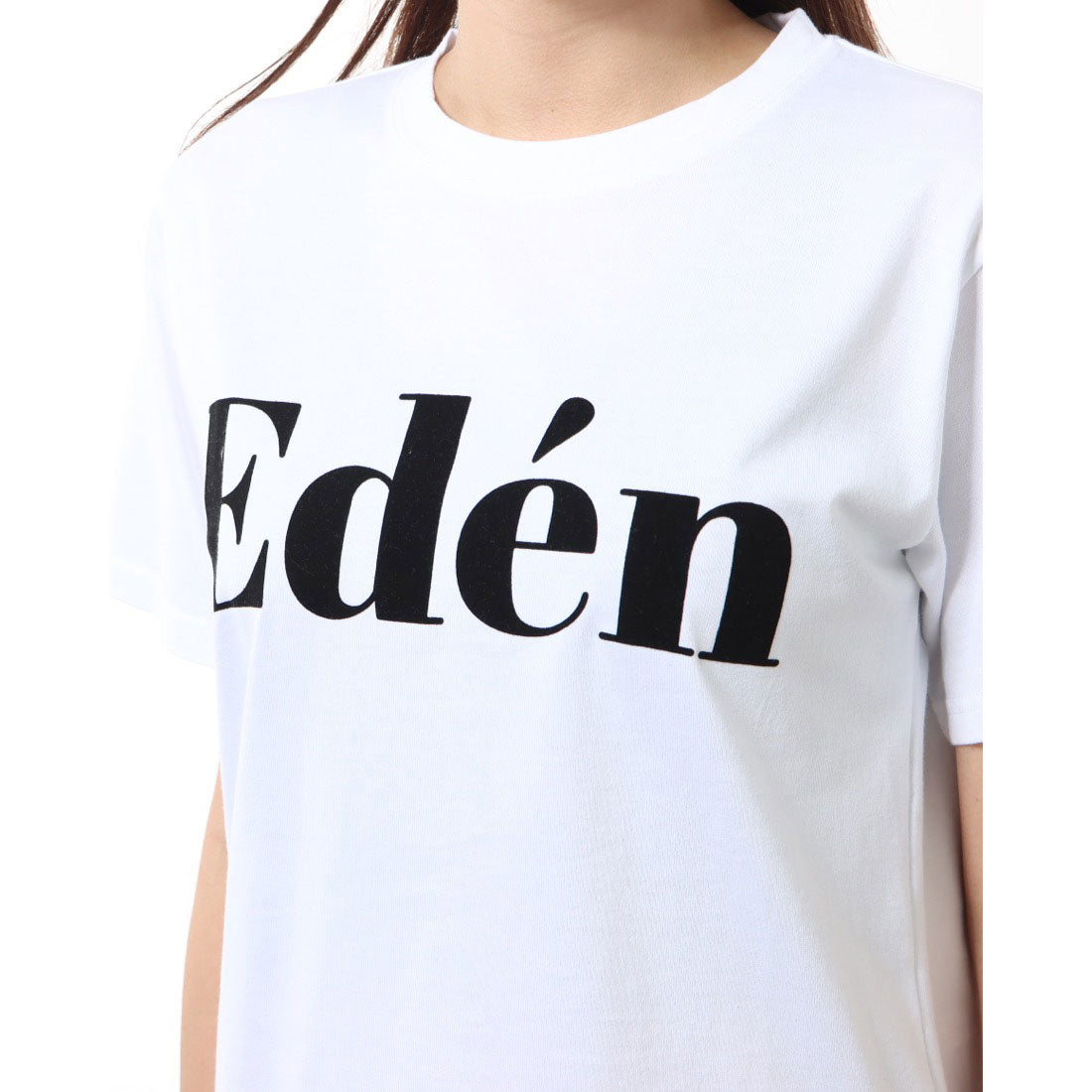ラナン RANAN フロッキープリントロゴTシャツ （オフホワイト） オフホワイト