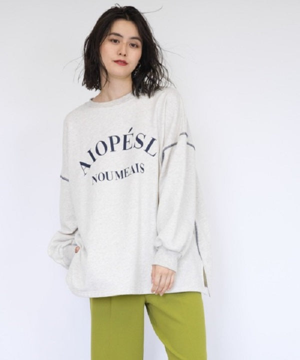 ラナン RANAN ビッグカレッジロゴスウェット （オートミール） オートミール