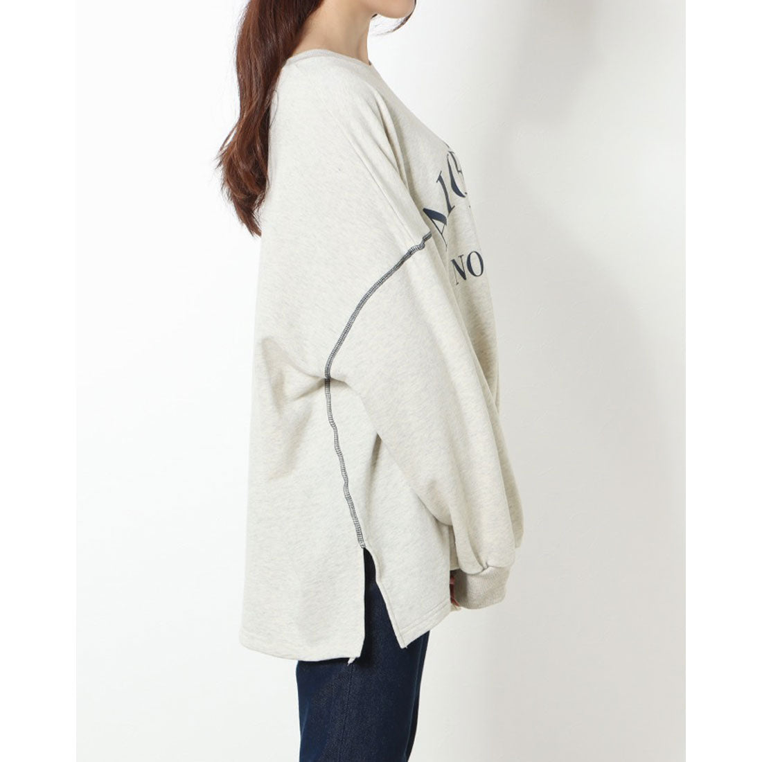 ラナン RANAN ビッグカレッジロゴスウェット （オートミール） オートミール