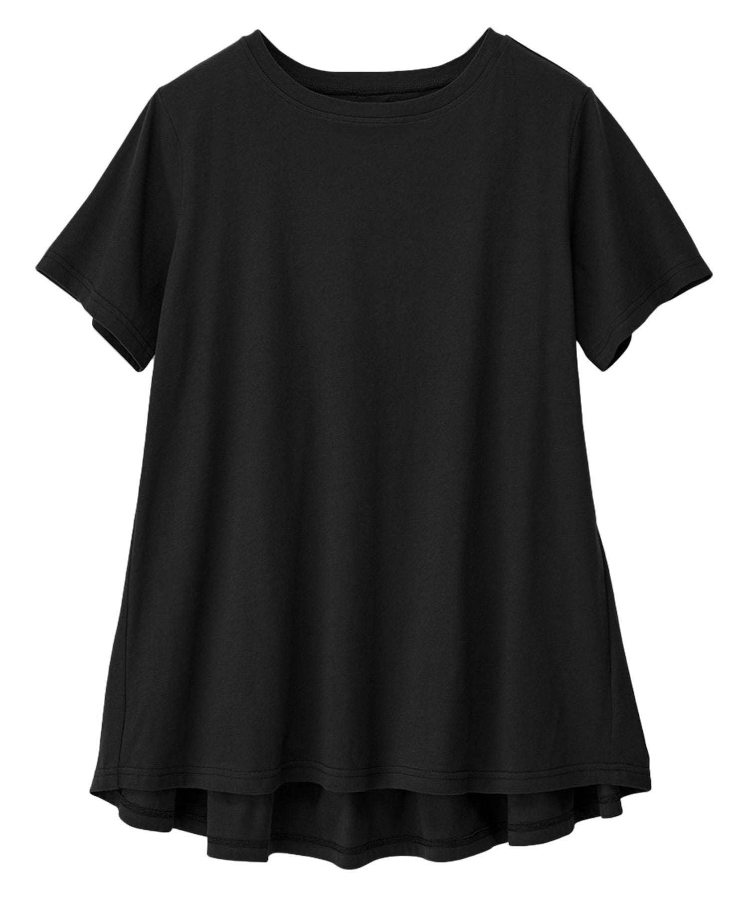 ラナン RANAN 【NOT汗染み！】バックギャザーTシャツ