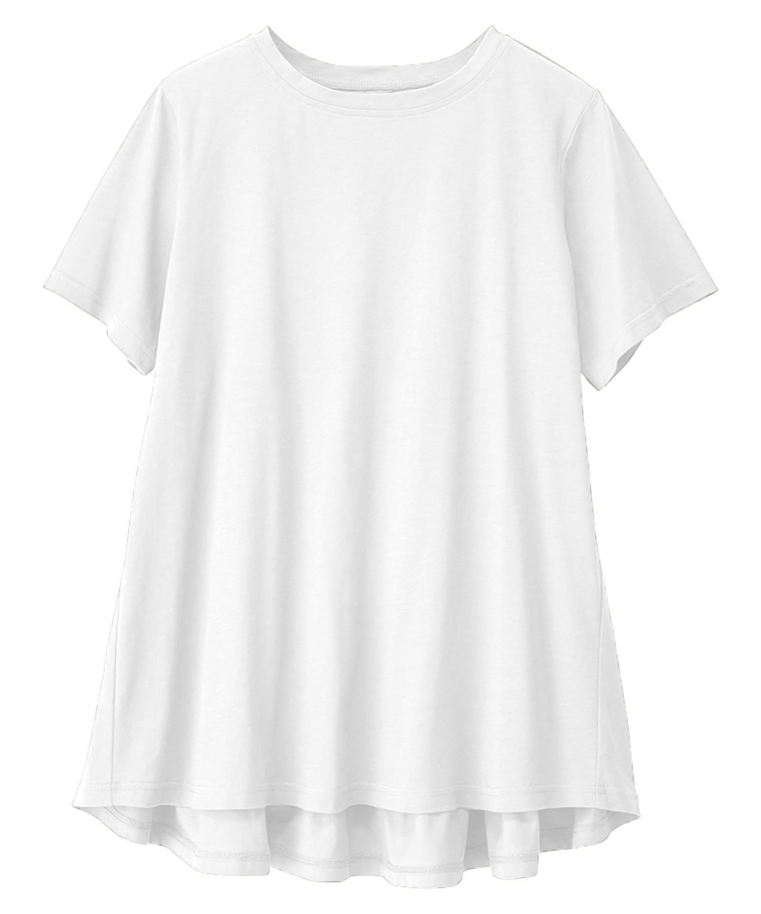 ラナン RANAN 【NOT汗染み！】バックギャザーTシャツ