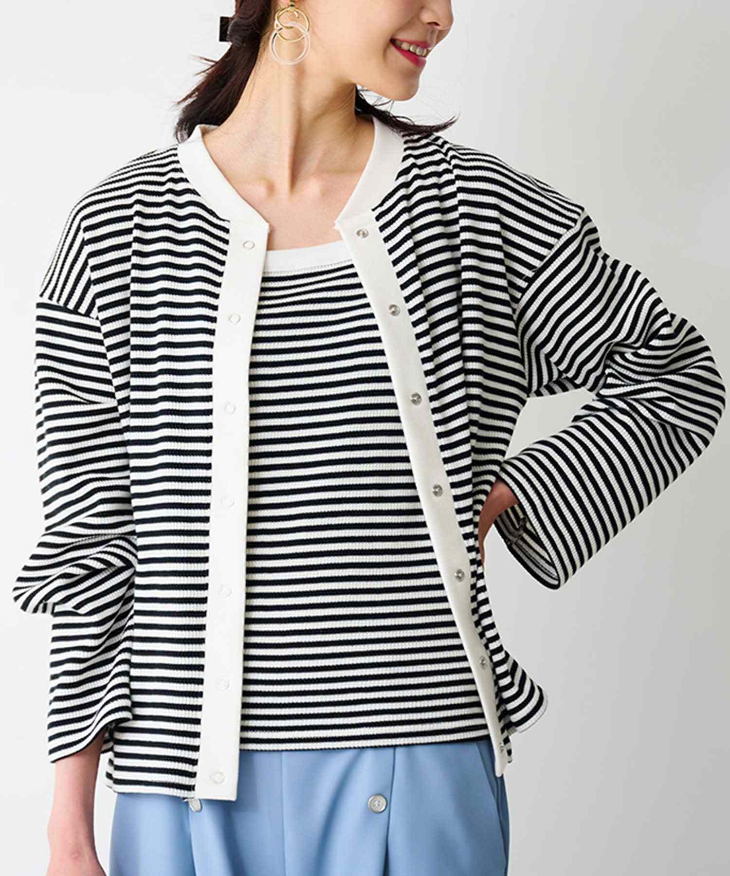 RANAN Cut and sew cardigan ensemble