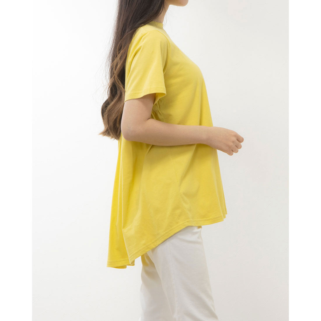 ラナン RANAN 【NOT汗染み！】バックギャザーTシャツ