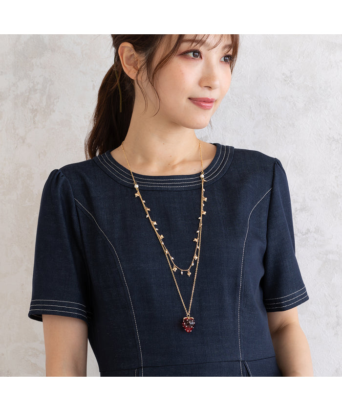 ローズティアラ RoseTiara いちごとハートのネックレス （レッド） レッド