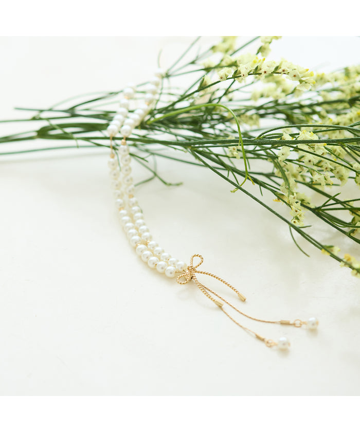 ローズティアラ RoseTiara リボンスライド式ネックレス （ゴールド） ゴールド