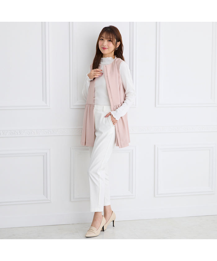 ローズティアラ RoseTiara 配色メローカットソー （ベージュ） ベージュ