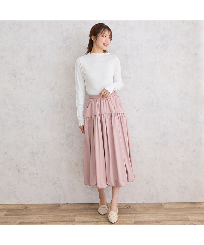 ローズティアラ RoseTiara 配色メローカットソー （ベージュ） ベージュ