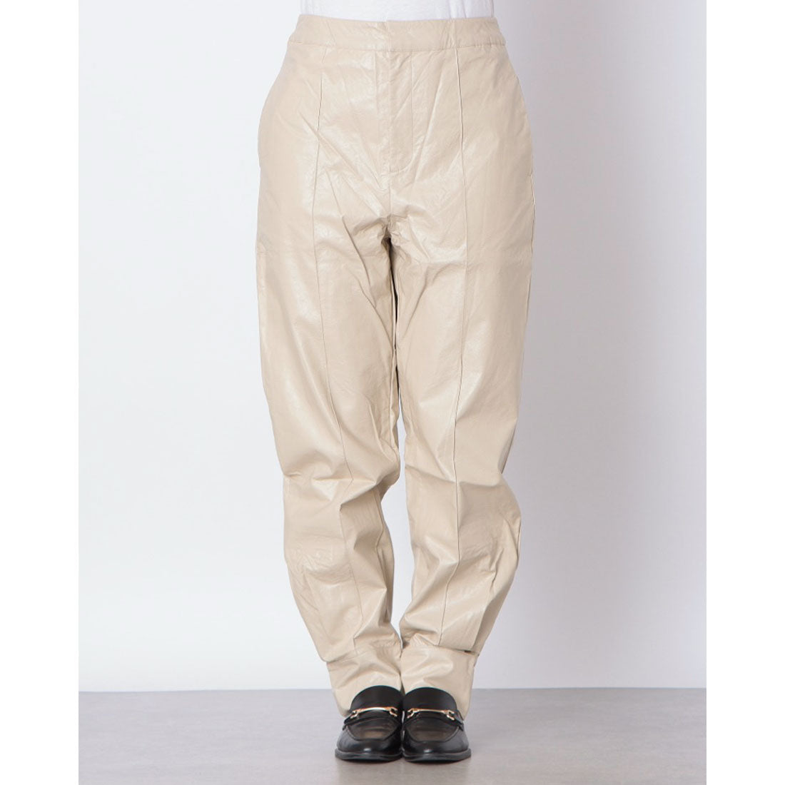 レイカズン Ray Cassin TYA  Leather Jogger Pants （キナリ） キナリ