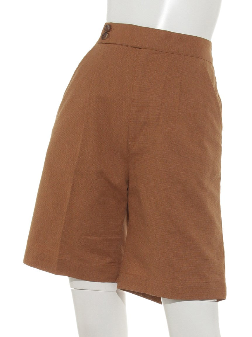 レイカズン Ray Cassin リネンライクセンタープレスハーフパンツ （オレンジ） オレンジ